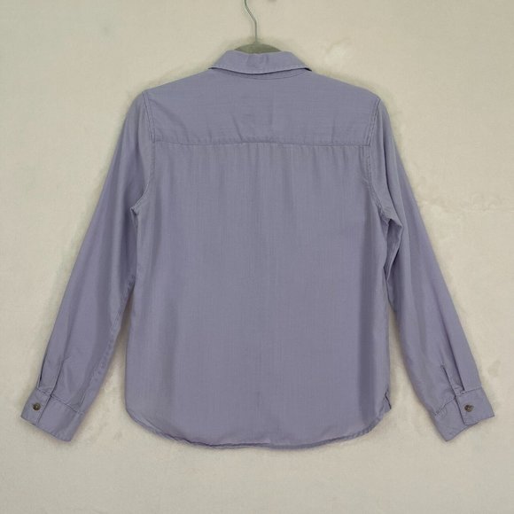 American Eagle Lavender Button-Up Shirt Women's Size Small - Picture 5 of 7
